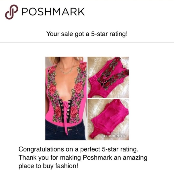 Sexy & Flirty Fuchsia floral lace up Body suit. - Picture 4 of 8